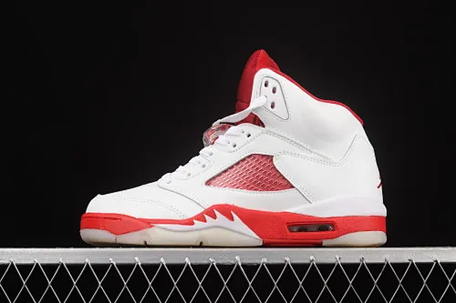 All categories Air Jordan Jordan series basketball shoes Air Jordan 5 G version Air Jordan 5 "What The" AJ5 Joe 5 White and Red Valentine's Day 440892-106